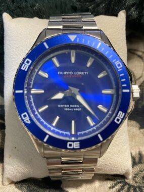 Men’s Blue Stainless Steel Dive Watch Filippo Loreti